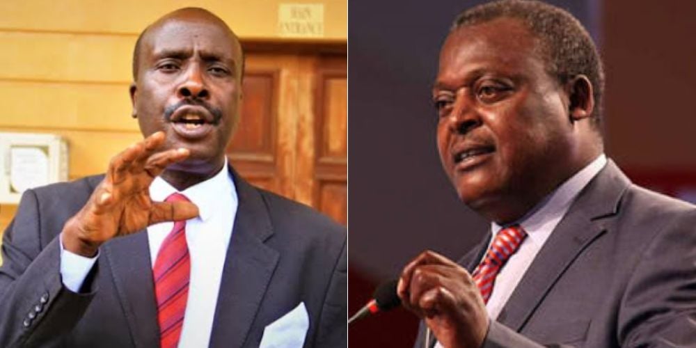 Collage of Lawyer Danstan Omari and late former Lugari MP Cyrus Jirongo.